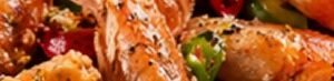 Black Pepper Sauce King Prawn & Chicken