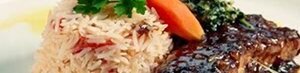 Spare Ribs in BBQ Sauce with Fried Rice